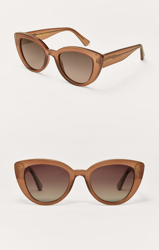 Golden Hour Sunglasses Taupe Polarized by Z Supply