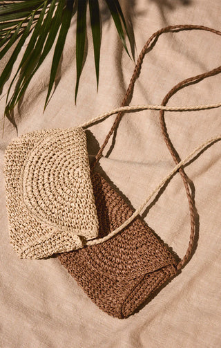 Sand Dollar Mini Straw Bag