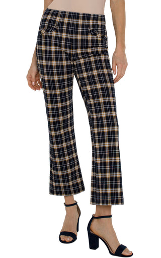 Stella Kick Flare Navy Tartan