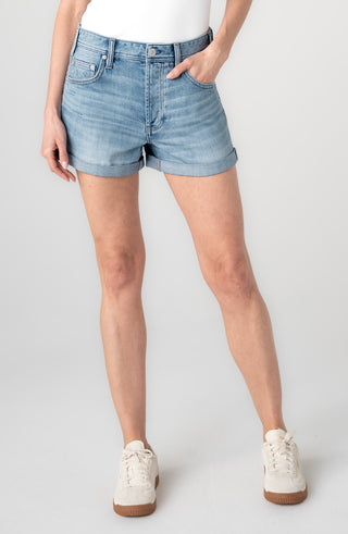 Relaxed Vintage Cuff Denim Shorts by Liverpool