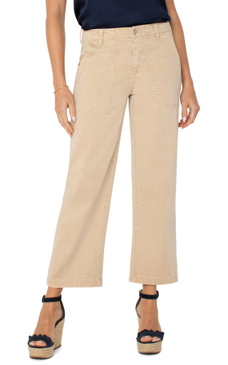 Cropped Wide Leg 26" Cappucino