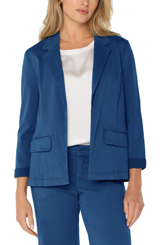 Fitted Blazer by Liverpool Goddess Blue