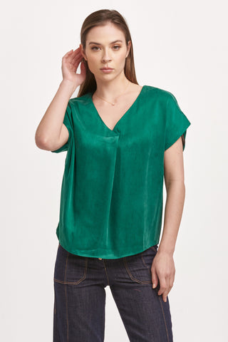 Kristen Top in Deep Emerald