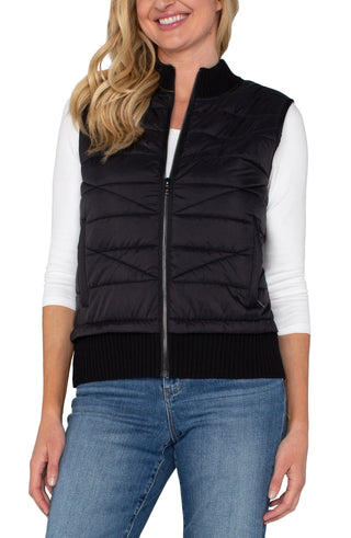 Quilted Vest Black