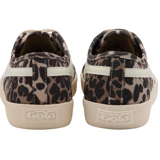 Gola Women's Coaster Animal Print Trainer Tan/Off White