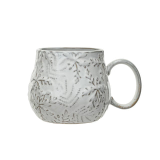 Stoneware Large Snowflake Mug