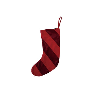 20"H Fabric Stocking w Stripes, Red