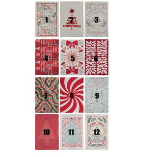 Recycled microfibre tea towel with holiday pattern by Creative Co-op – view 2