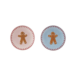 Hand-Painted Stoneware Plate W Wax Relief, 2 Colors