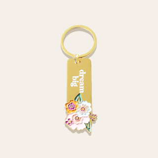 Floral Keychain - Dream Big