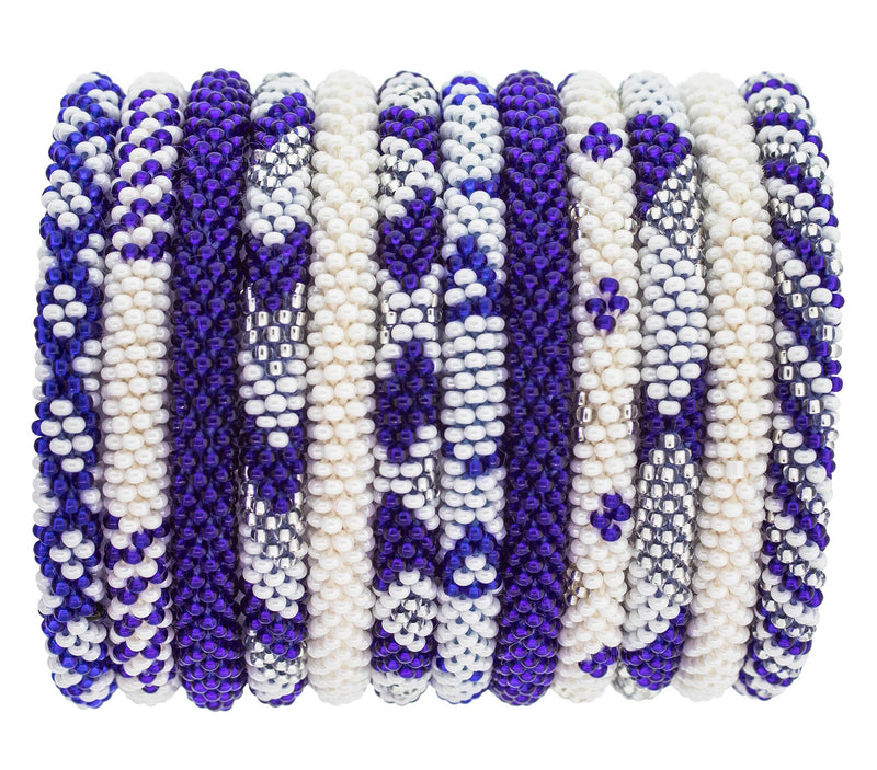 Roll-On® Bracelet Blue and White