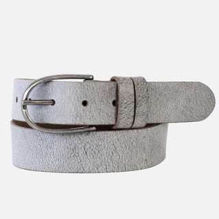 Dieke Leather Belt Silver Buckle