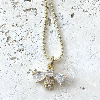 Tiny layering necklaces: Bee / 18”