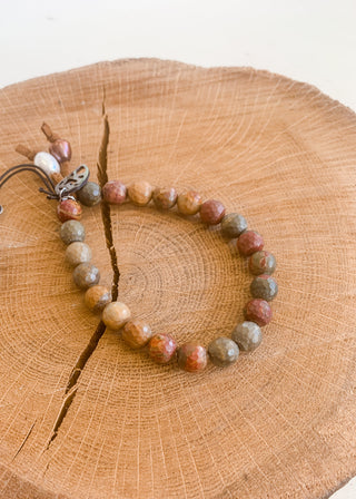 Knot Bracelet in Faceted Earth