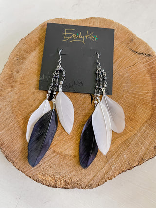Feather Earrings NYC
