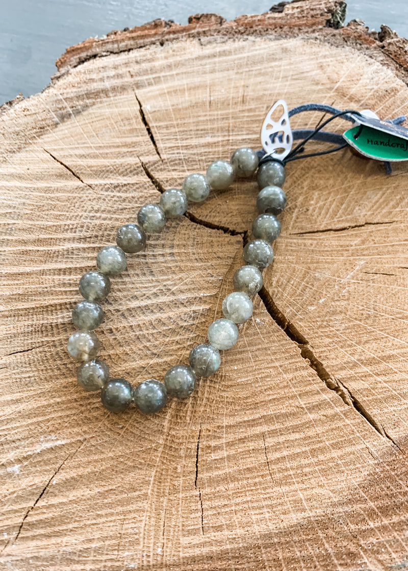 Knot Bracelet in Green Agate - Lois Pearl Boutique