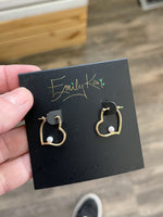 Heart Earrings by Emily Kai