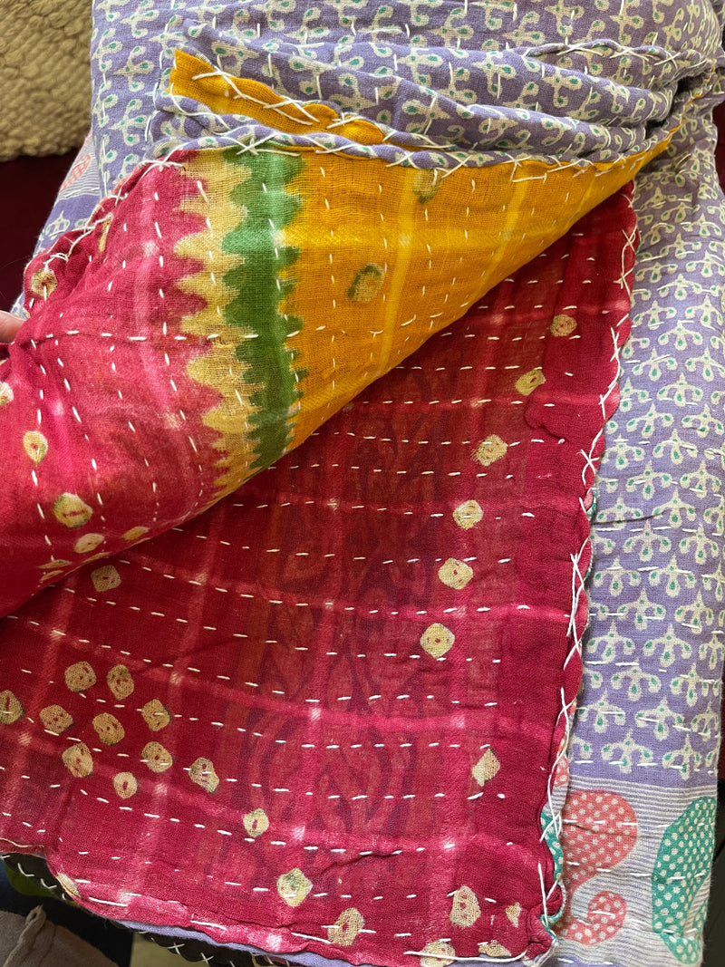 Kantha Quilt Twin Size 6